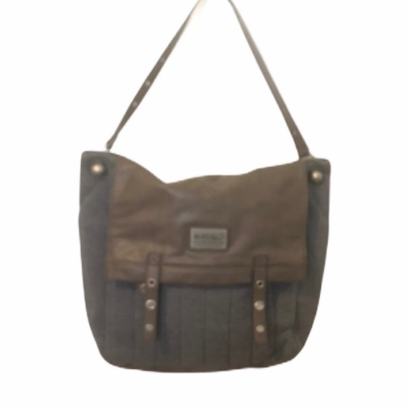 BUFFALO DAVID BITTON Gray Messenger Bag NWOT - Picture 6 of 8